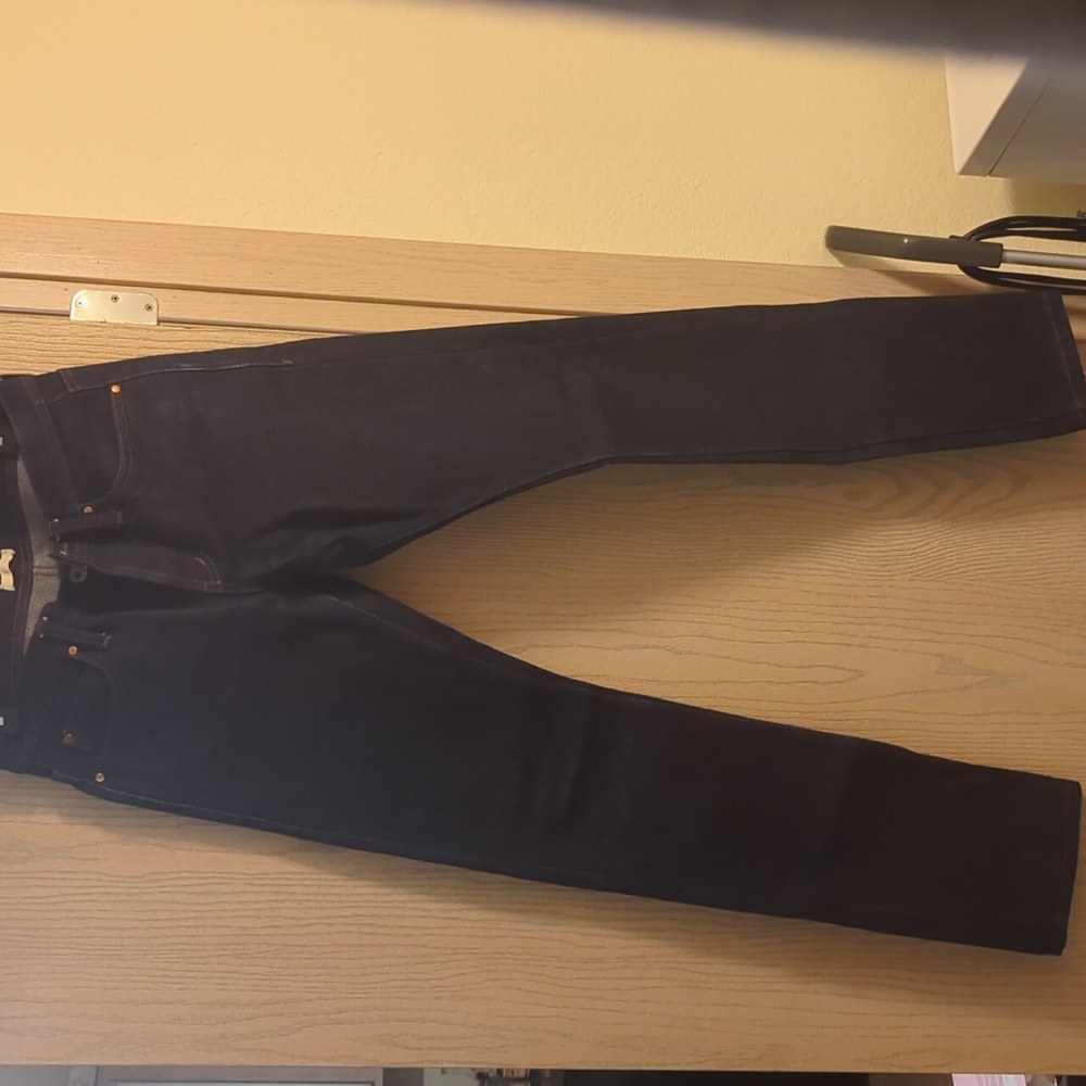 Unbranded UB121 skinny raw denim heavyweight jeans 21 oz